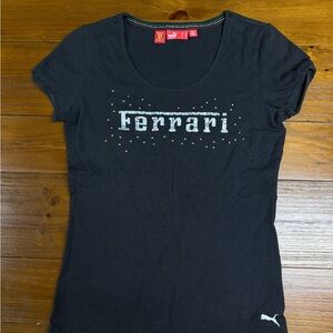 Puma Women's Black Ferrari Tee
